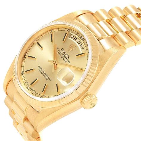 rolex gold watch man|18 karat gold Rolex watch.